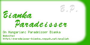 bianka paradeisser business card